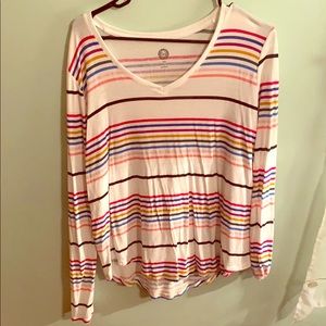 A long sleeve colored shirt